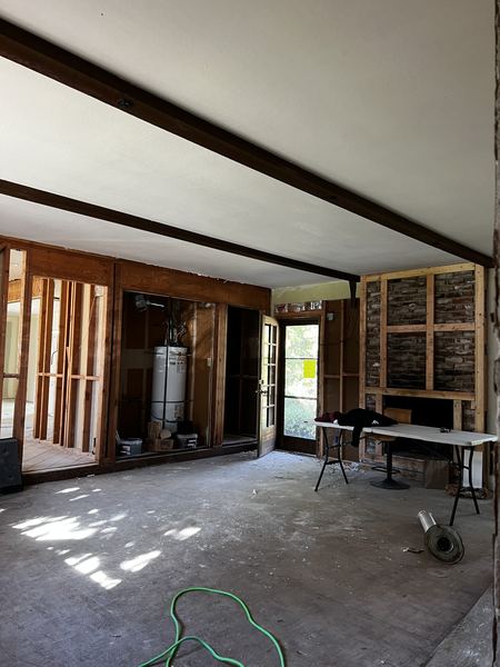 Demo phase prior to new branch-circuit rough-in