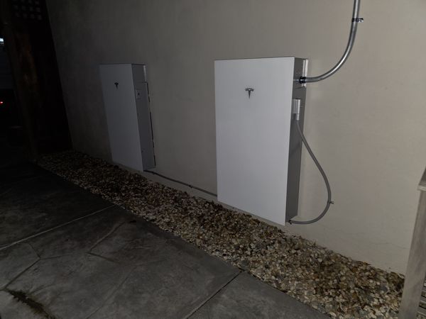 Eaton fused AC disconnect wired at the service entrance